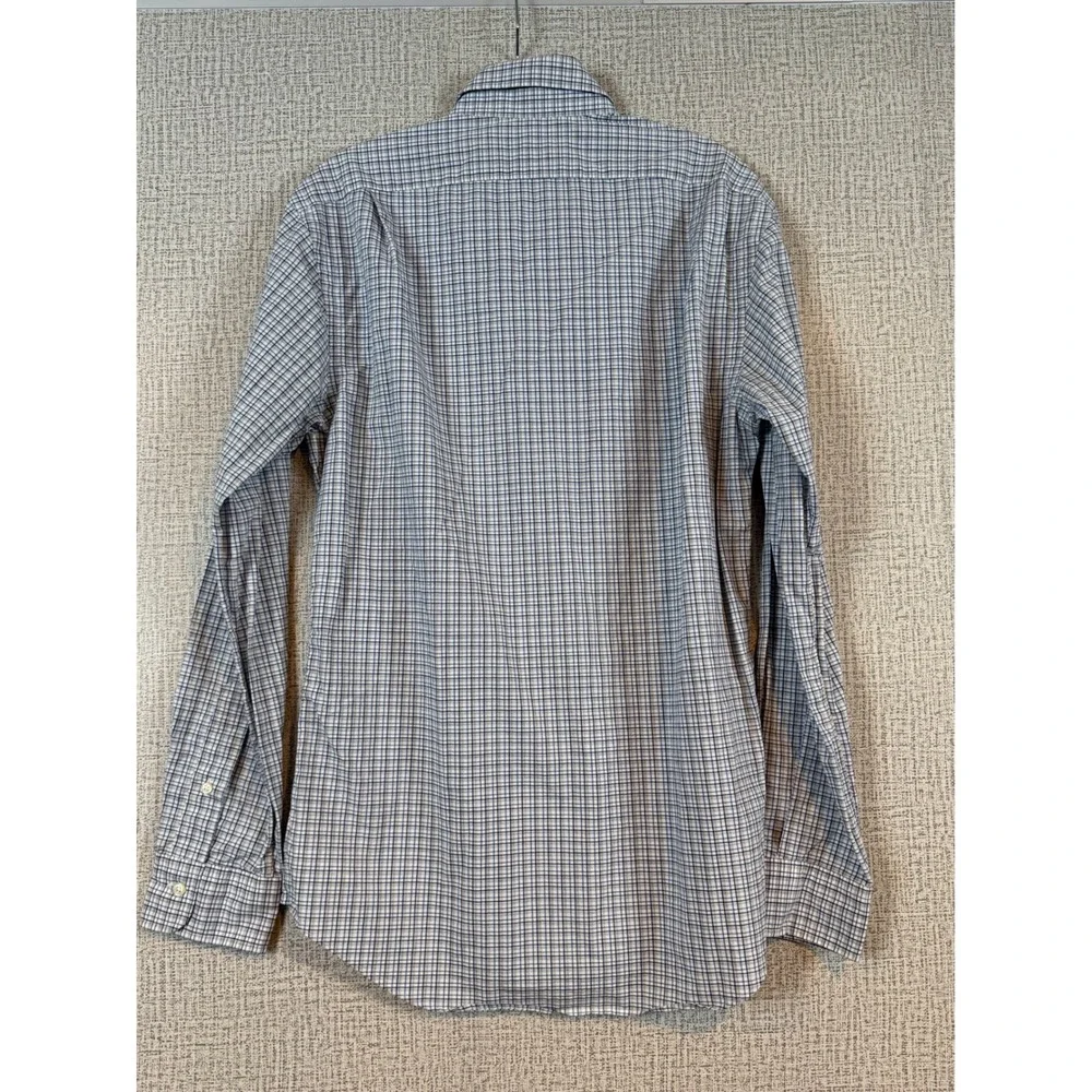 Polo Ralph Lauren Slim Fit Plaid Button Down Shirt Mens Medium Classic Preppy‎